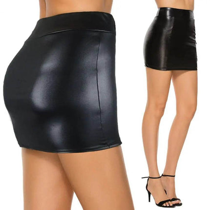Women Solid High - Waist Bodycon Mini Skirt - Mini Skirt - DICLOUD - Mad Fly Essentials