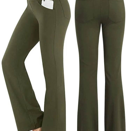 Women Solid High-Waist Palazzo Pants - Mad Fly Essentials