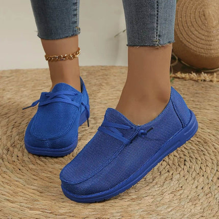 Women Solid Mesh Breathable Canvas Sneakers - Sneakers - YM - Mad Fly Essentials