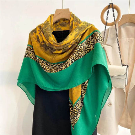 Women Spanish Silk Floral Square Shawl Scarf - Scarf - Kiximire - Mad Fly Essentials