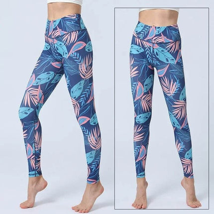 Women Starry Night 3D Blue Yoga Fitness Leggings - Fitness Leggings - Thefound - Mad Fly Essentials