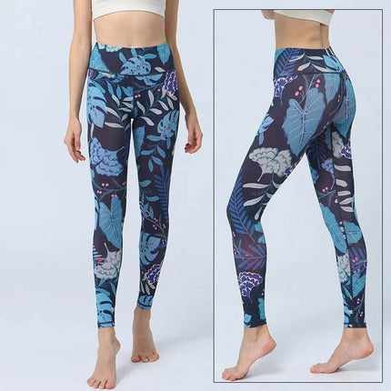 Women Starry Night 3D Blue Yoga Fitness Leggings - Fitness Leggings - Thefound - Mad Fly Essentials