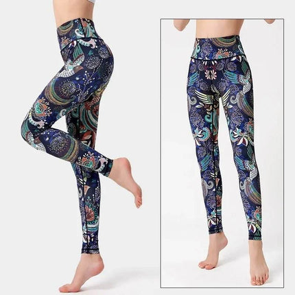 Women Starry Night 3D Blue Yoga Fitness Leggings - Fitness Leggings - Thefound - Mad Fly Essentials