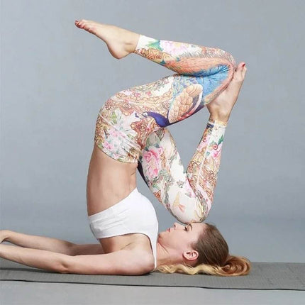 Women Starry Night 3D Blue Yoga Fitness Leggings - Mad Fly Essentials