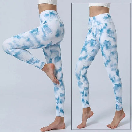 Women Starry Night 3D Blue Yoga Fitness Leggings - Mad Fly Essentials