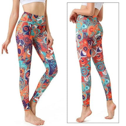 Women Starry Night 3D Blue Yoga Fitness Leggings - Fitness Leggings - Thefound - Mad Fly Essentials