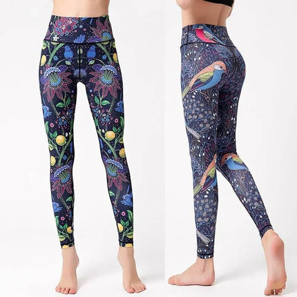 Women Starry Night 3D Blue Yoga Fitness Leggings - Fitness Leggings - Thefound - Mad Fly Essentials
