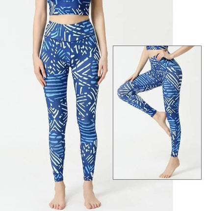 Women Starry Night 3D Blue Yoga Fitness Leggings - Fitness Leggings - Thefound - Mad Fly Essentials