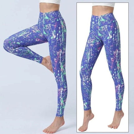 Women Starry Night 3D Blue Yoga Fitness Leggings - Fitness Leggings - Thefound - Mad Fly Essentials