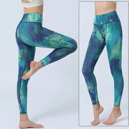 Women Starry Night 3D Blue Yoga Fitness Leggings - Fitness Leggings - Thefound - Mad Fly Essentials