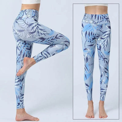 Women Starry Night 3D Blue Yoga Fitness Leggings - Fitness Leggings - Thefound - Mad Fly Essentials
