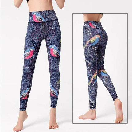 Women Starry Night 3D Blue Yoga Fitness Leggings - Fitness Leggings - Thefound - Mad Fly Essentials