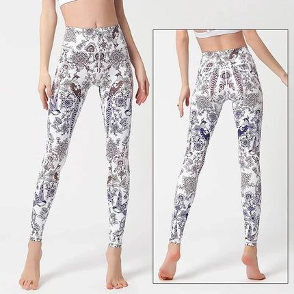 Women Starry Night 3D Blue Yoga Fitness Leggings - Fitness Leggings - Thefound - Mad Fly Essentials