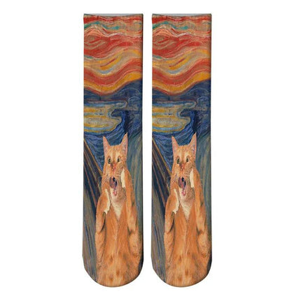 Women Starry Night 3D Van Gogh Socks - Mad Fly Essentials