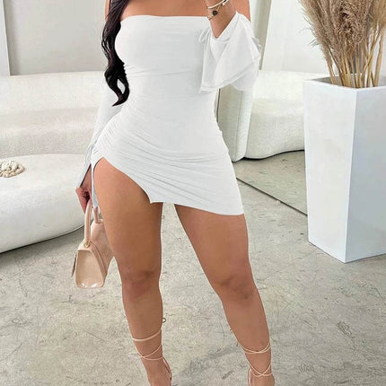 Women Strapless Backless Off - shoulder Mini Dress - Mini Dress - Veryou - Mad Fly Essentials