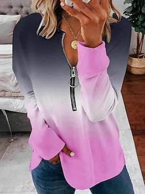 Women Striped Star Open Zip Sweater - Sweater - kalenmos - Mad Fly Essentials