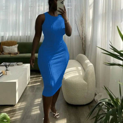 Women Summer Casual Knitted Party Dress - Party Dress - mandylandy - Mad Fly Essentials