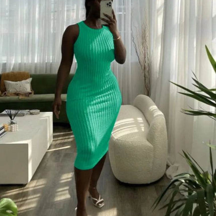 Women Summer Casual Knitted Party Dress - Party Dress - mandylandy - Mad Fly Essentials