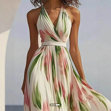 Women Summer Fashion Floral Maxi Dress - Maxi Dress - Boho Girl - Mad Fly Essentials