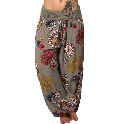 Women Summer Floral Fashion Harem Pants - Harem Pants - MACVARIL - Mad Fly Essentials