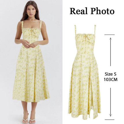 Women Summer Lace Casual Blue Midi Dress - MIDI Dress - Cute Sphere - Mad Fly Essentials