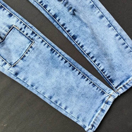 Women Summer Low Waist Patchwork Jeans - Jeans - HoneyGaga - Mad Fly Essentials