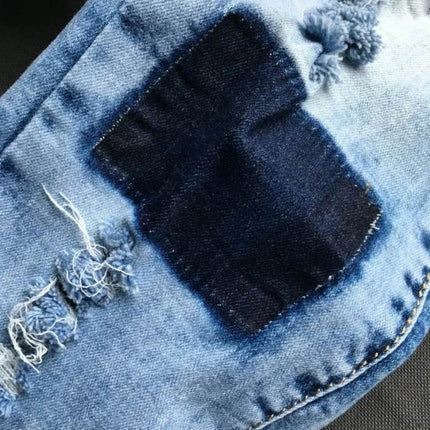 Women Summer Low Waist Patchwork Jeans - Jeans - HoneyGaga - Mad Fly Essentials