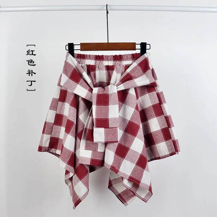 Women Summer Retro Casual Irregular Mini Skirt - Mini Skirt - Rainbow waves - Mad Fly Essentials