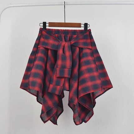 Women Retro Casual Irregular Mini Skirt - Mad Fly Essentials