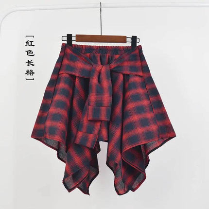 Women Summer Retro Casual Irregular Mini Skirt - Mini Skirt - Rainbow waves - Mad Fly Essentials