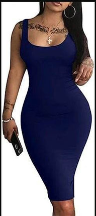 Women Summer Tank Top MIDI Dress - MIDI Dress - TOB - Mad Fly Essentials