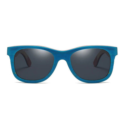 Women Sunglasses GM Blue Frame Bamboo UV400 Sunglasses - Women Sunglasses - GM - Mad Fly Essentials