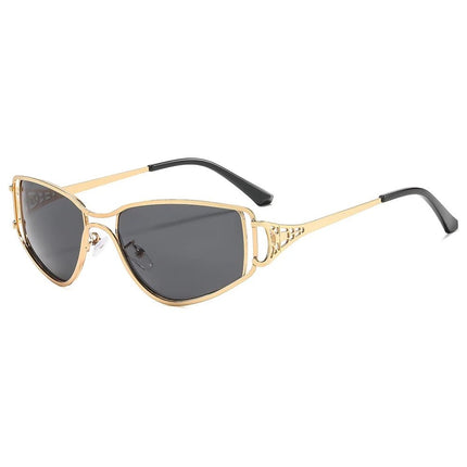 Women Sunglasses Metal Cat Eye Retro Punk Eyewear - Women Sunglasses - SHAUNA - Mad Fly Essentials