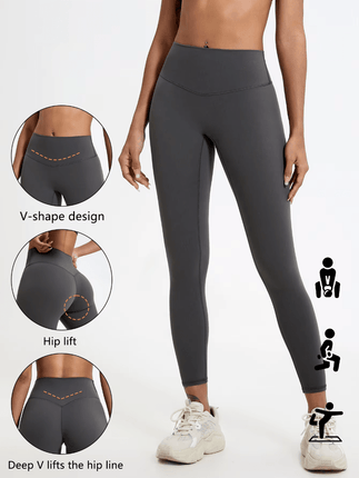 Women Super Soft High Waist Fitness Leggings - Fitness Leggings - FCCEXIO - Mad Fly Essentials