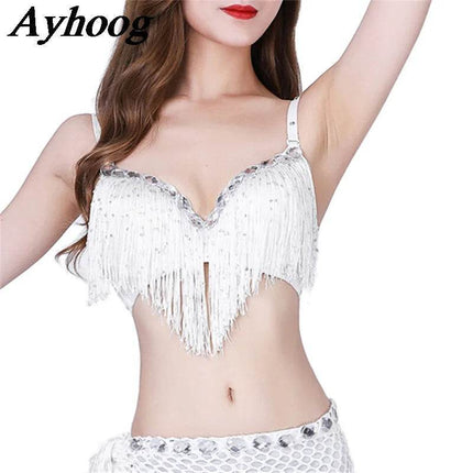 Women Tassel Belly Dancing Crop Top - Crop Top - Ayhoog - Mad Fly Essentials