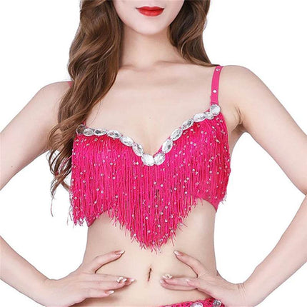 Women Tassel Belly Dancing Crop Top - Crop Top - Ayhoog - Mad Fly Essentials