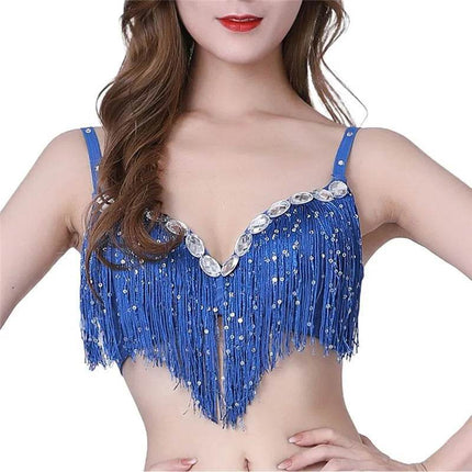 Women Tassel Belly Dancing Crop Top - Mad Fly Essentials