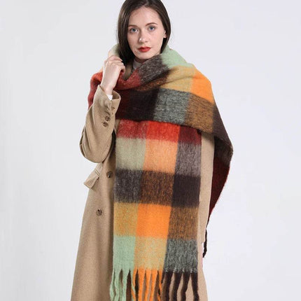Women Cashmere Rainbow Shawl Scarf - Mad Fly Essentials