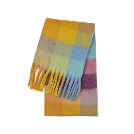 Women Thick Cashmere Rainbow Shawl Scarf - Scarf - RUNMEIFA - Mad Fly Essentials