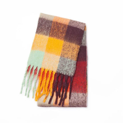 Women Thick Cashmere Rainbow Shawl Scarf - Scarf - RUNMEIFA - Mad Fly Essentials