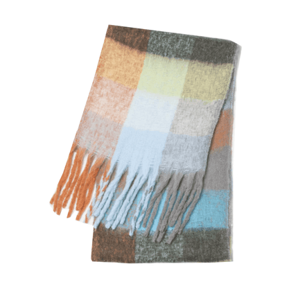 Women Thick Cashmere Rainbow Shawl Scarf - Scarf - RUNMEIFA - Mad Fly Essentials