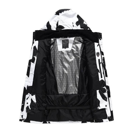 Women Tie - Dye Blue Hooded Ski Snowboarding Jacket - Jacket - Mioigee - Mad Fly Essentials