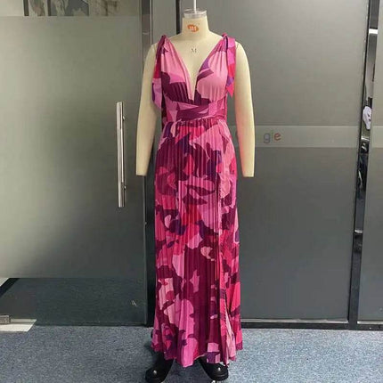 Women Tie - Dye High Split Maxi Dress - Maxi Dress - Boho Girl - Mad Fly Essentials