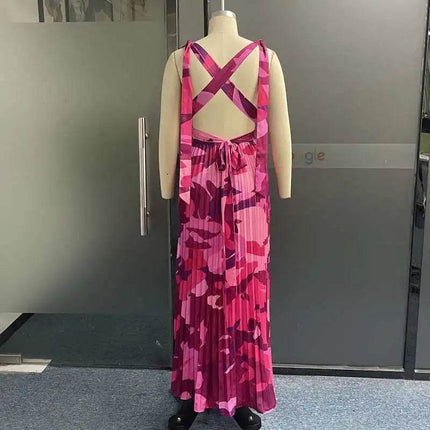 Women Tie - Dye High Split Maxi Dress - Maxi Dress - Boho Girl - Mad Fly Essentials