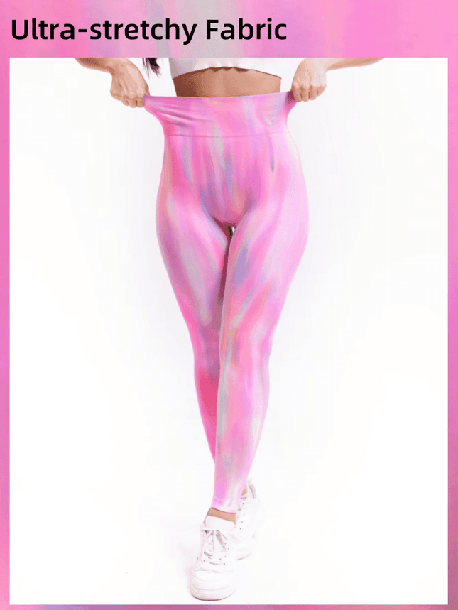 Women Tie - Dye Yoga Fitness Leggings - Fitness Leggings - MEHEOL - Mad Fly Essentials