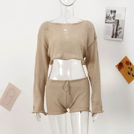 Women Transparent Crop Top Activewear Set - Activewear Set - Lovely Ran - Mad Fly Essentials