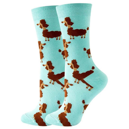 Women Trendy 3D Animal Dog Long Socks - Mad Fly Essentials