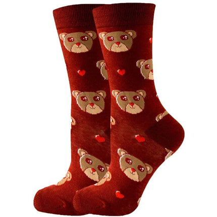 Women Trendy 3D Animal Dog Long Socks - Mad Fly Essentials