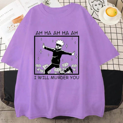 Women Trendy Anime 90s Funny Casual Shirt - Shirt - Animet - Mad Fly Essentials