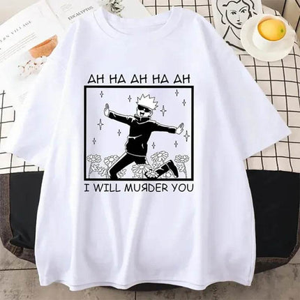 Women Trendy Anime 90s Funny Casual Shirt - Shirt - Animet - Mad Fly Essentials